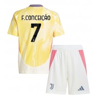 Camisa de time de futebol Juventus Francisco Conceicao #7 Replicas 2º Equipamento Infantil 2024-25 Manga Curta (+ Calças curtas)